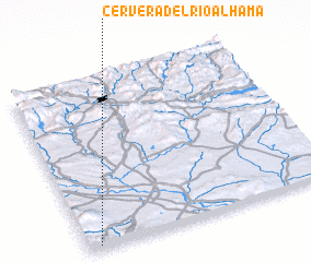 3d view of Cervera del Río Alhama