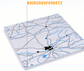 3d view of Bourgneuf-en-Retz