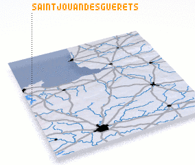 3d view of Saint-Jouan-des-Guérets