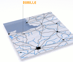 3d view of Romillé