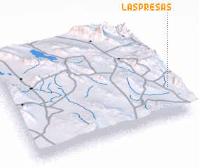 3d view of Las Presas