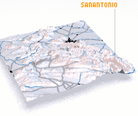 3d view of San Antonio