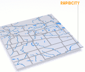 3d view of Rapid City