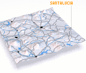 3d view of Santa Lucía