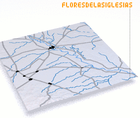 3d view of Flores de las Iglesias