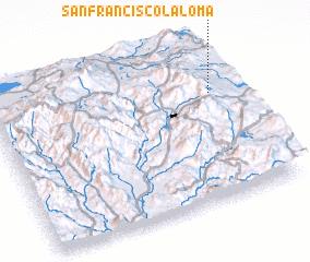 3d view of San Francisco La Loma