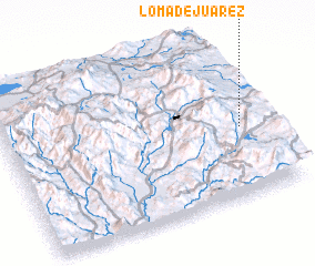 3d view of Loma de Juárez