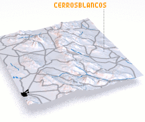 3d view of Cerros Blancos