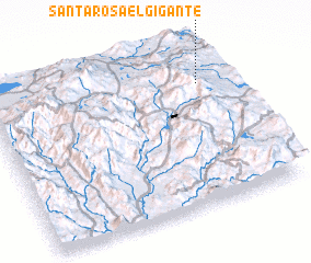 3d view of Santa Rosa El Gigante