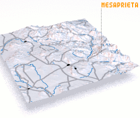 3d view of Mesa Prieta