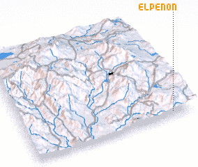 3d view of El Peñón