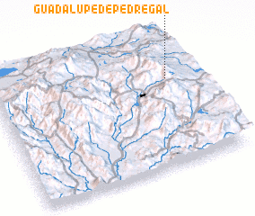 3d view of Guadalupe de Pedregal