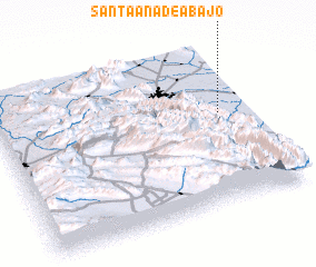 3d view of Santa Ana de Abajo