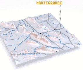 3d view of Monte Grande