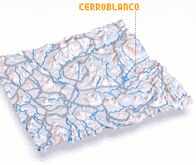 3d view of Cerro Blanco