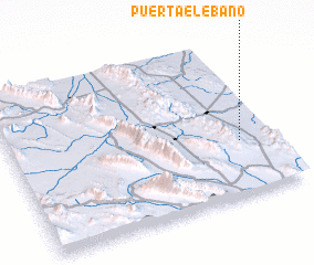 3d view of Puerta El Ébano