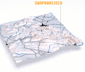 3d view of San Francisco