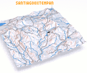 3d view of Santiago Oxtempan