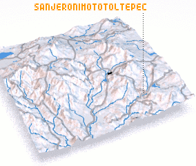 3d view of San Jerónimo Totoltepec