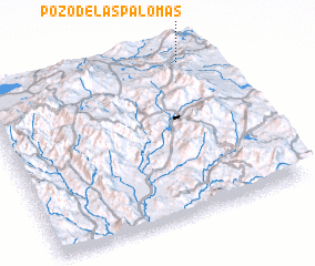 3d view of Pozo de las Palomas