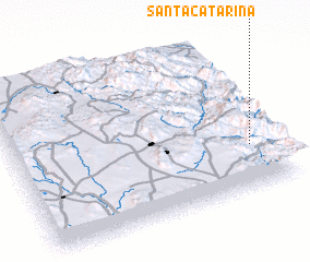 3d view of Santa Catarina