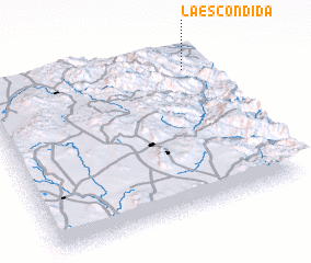 3d view of La Escondida