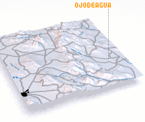 3d view of Ojo de Agua