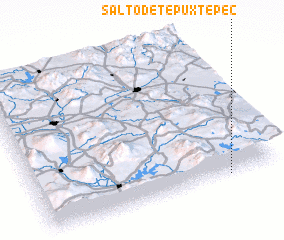 3d view of Salto de Tepuxtepec