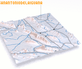 3d view of San Antonio de la Iguana