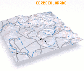 3d view of Cerro Colorado