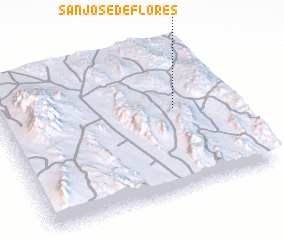 3d view of San José de Flores