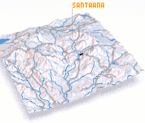 3d view of Santa Ana