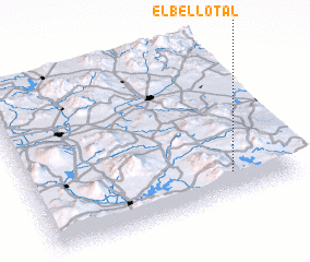 3d view of El Bellotal