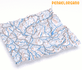 3d view of Peña El Órgano