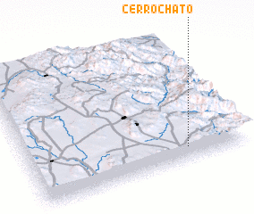 3d view of Cerro Chato