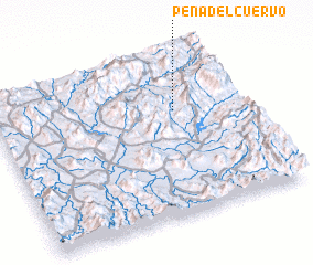 3d view of Peña del Cuervo