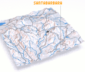 3d view of Santa Bárbara