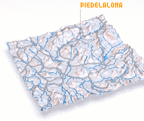 3d view of Pie de la Loma