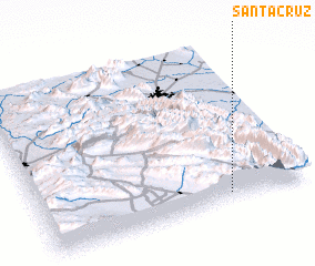 3d view of Santa Cruz