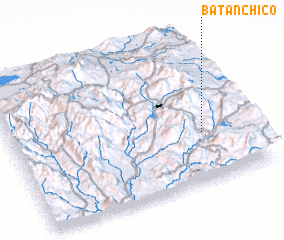 3d view of Batán Chico