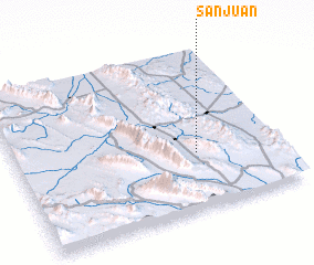 3d view of San Juan