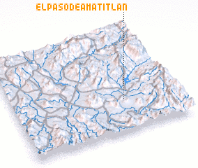 3d view of El Paso de Amatitlán