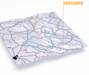 3d view of Santa Ana