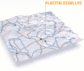 3d view of Placita Los Gallos