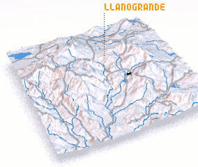 3d view of Llano Grande