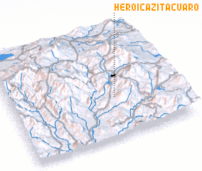 3d view of Heroica Zitácuaro