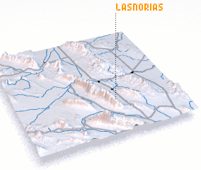 3d view of Las Norias