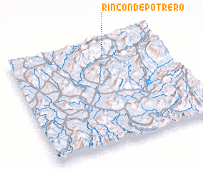 3d view of Rincón de Potrero