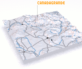 3d view of Cañada Grande