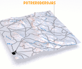 3d view of Potrero de Rojas